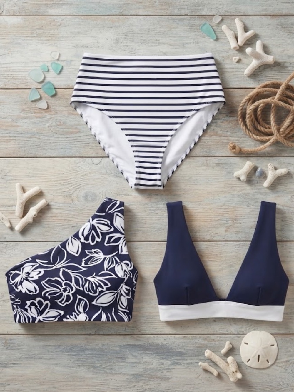 Ralph Lauren Navy/White Bikini Bundle